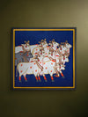 Shop Divine Echoes: Night's Embrace, Pichwai by Shehzaad Ali Sherani