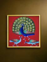 Shop Divine Peacocks: The Divine Birds in Pichwai by Naveen Soni