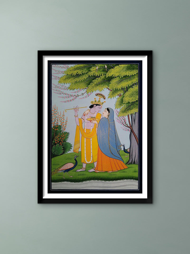 Shop Divine Union: Radha Krishna in Kangra by Poonam Katoch
