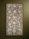 Shop Floral Abundance: Monochrome Tree of Life in Tholu Bommalata by Sindhe Siva