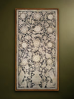 Shop Floral Abundance: Monochrome Tree of Life in Tholu Bommalata by Sindhe Siva