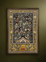 Shop Floral Extravagance: Tree of Life in Stone Dust painting by Amita Sachdeva