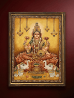 Shop Gajalakshmi in stone dust by Amita Sachdeva