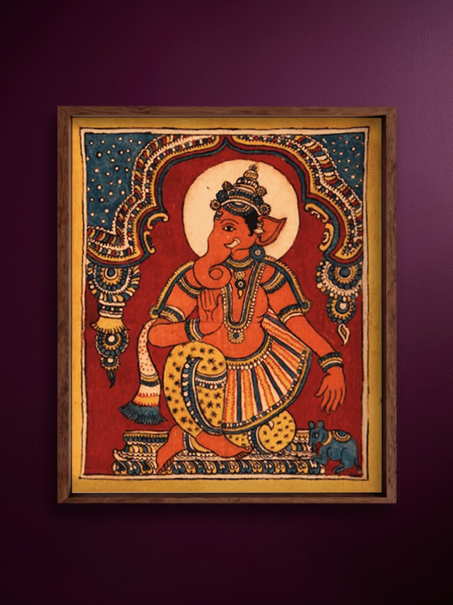 Shop Ganpati Bappa in Kalamkari Painting by Siva Reddy