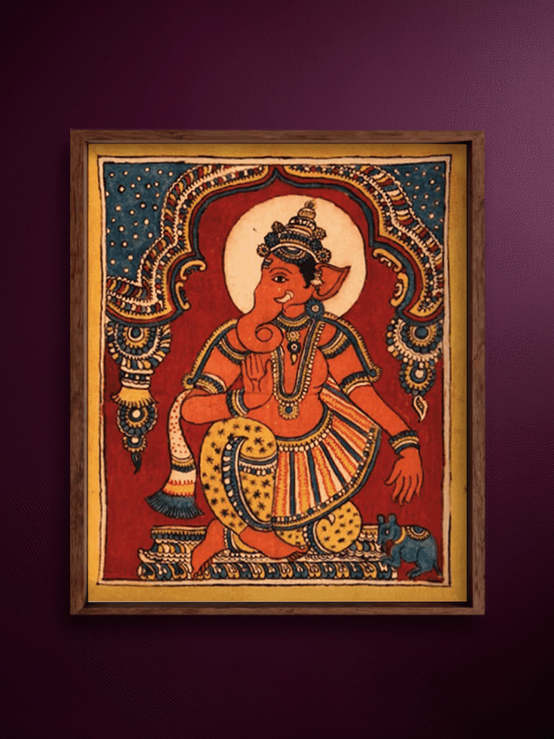 Shop Ganpati Bappa in Kalamkari Painting by Siva Reddy