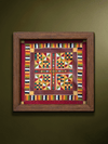 Shop Geometric Harmony: Triangles and squares in Banjara Embroidery by Sapavat Siddu