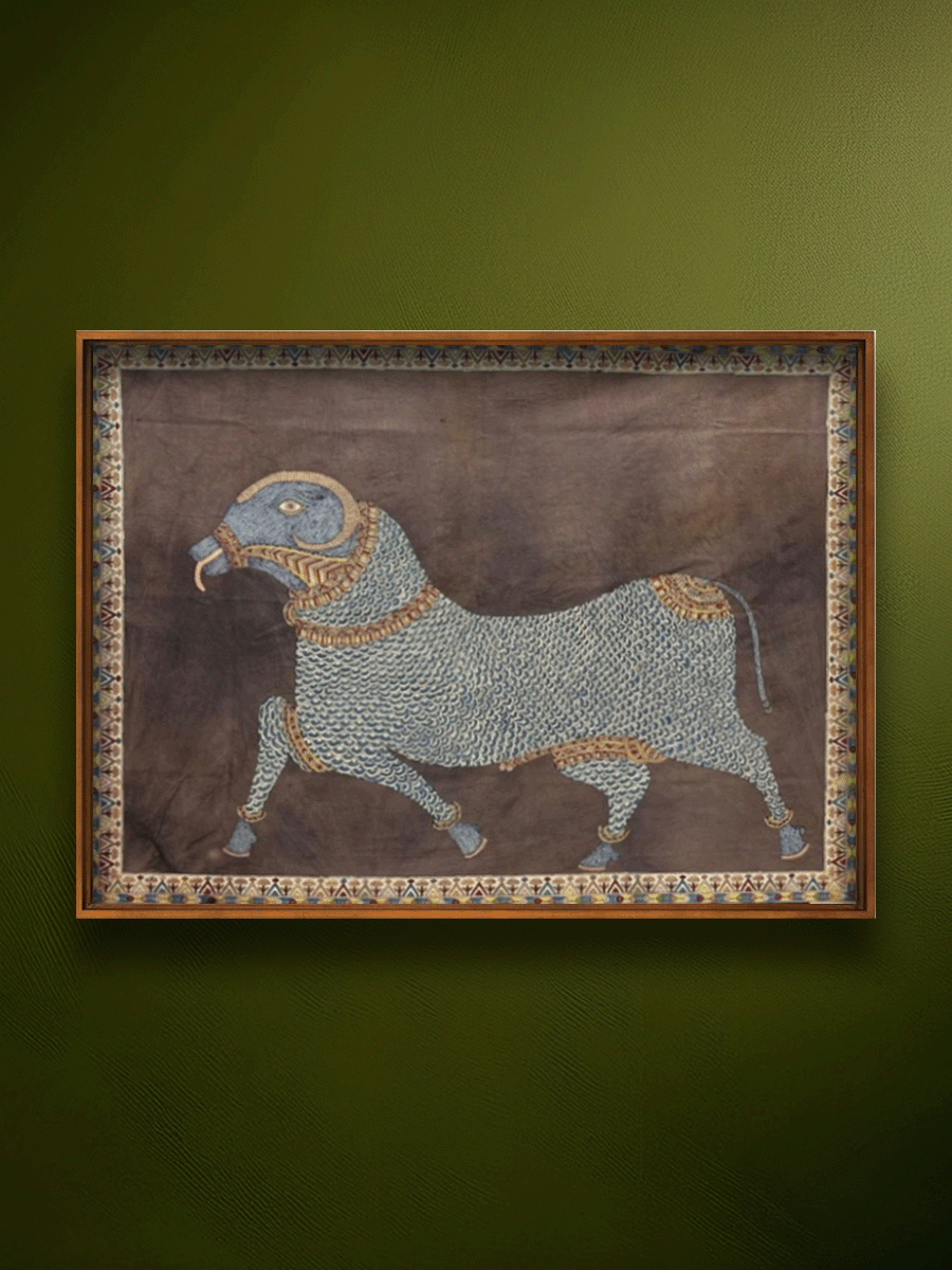 Shop Get Mata's Ride: Ram (Male Sheep) in Mata ni Pachedi by Sanjay Chittara