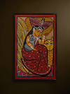 Shop Goddess Lakshmi with owl in Bengal Pattachitra by Manoranjan Chitrakar