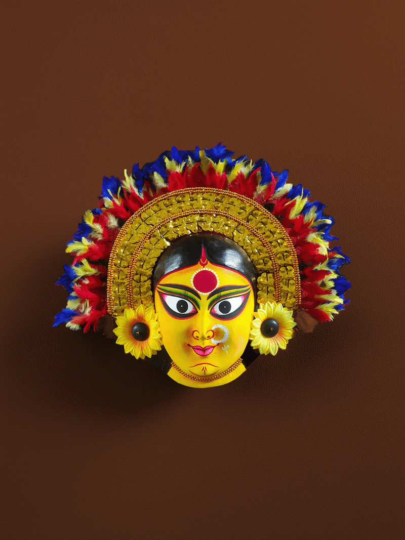 Shop Goddess Parvati in Chhau Mask by Dharmendra Sutradhar