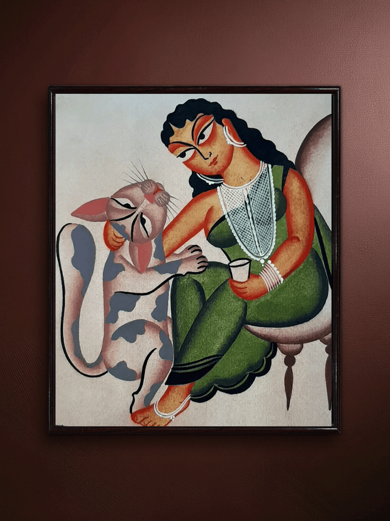 Shop Graceful Charm: Kalighat Art by Bapi Chitrakar