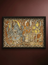 Shop Graceful Ganesh: Kalamkari painting by Sudheer