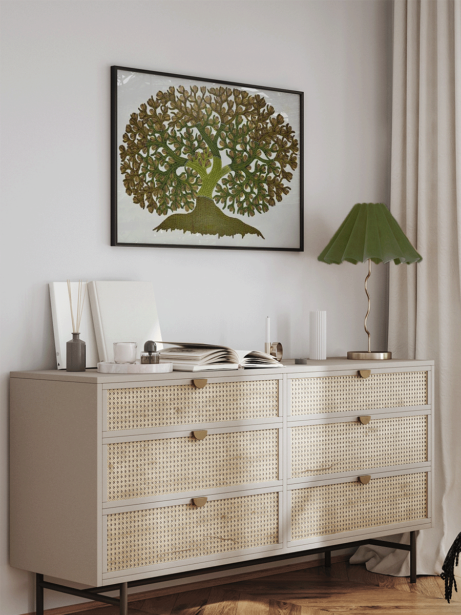 Shop Grounded Roots in Gond by Gareeba Singh Tekam