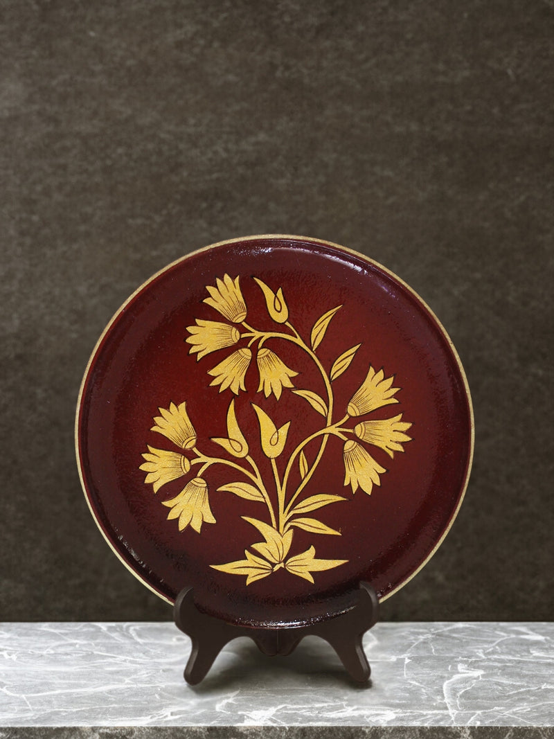 Shop 8" Hand-painted Mughal Floral Decor plate