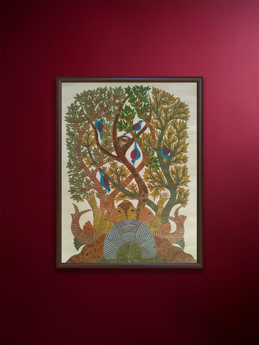 Shop Harmonious Existence in Gond by Sukhiram Maravi
