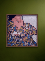 Shop Homage to Lord Shiva and Parvati: Lord Ganesha in Kalamkari by Siva Reddy