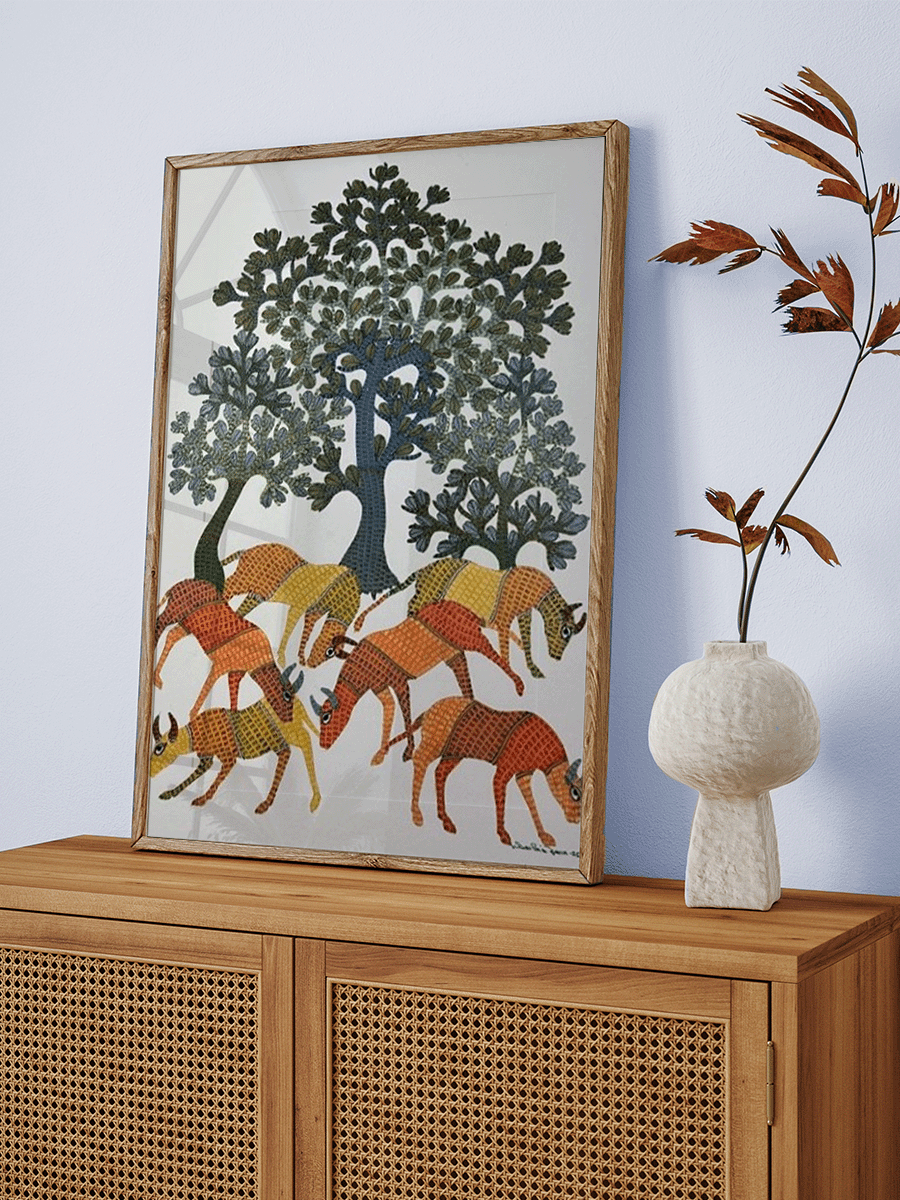 Shop In the Wild in Gond by Gareeba Singh Tekam
