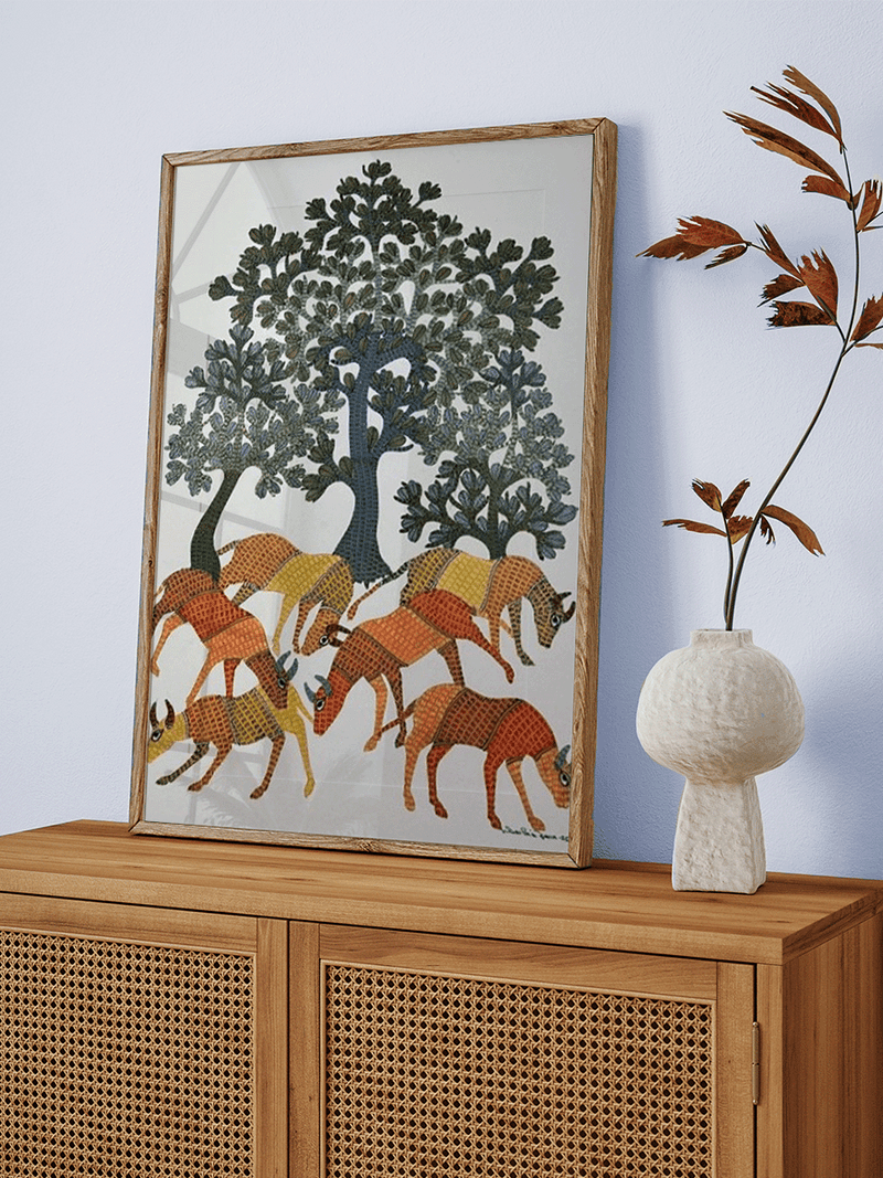 Shop In the Wild in Gond by Gareeba Singh Tekam
