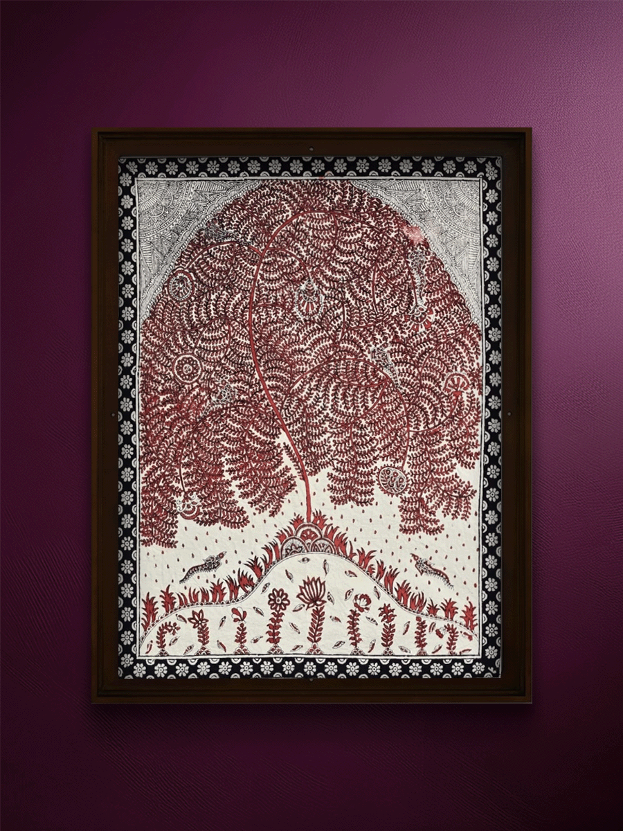 Shop Interconnectedness: A Tree of Life Ni Pachedi By Vasant Manubhai Chitara