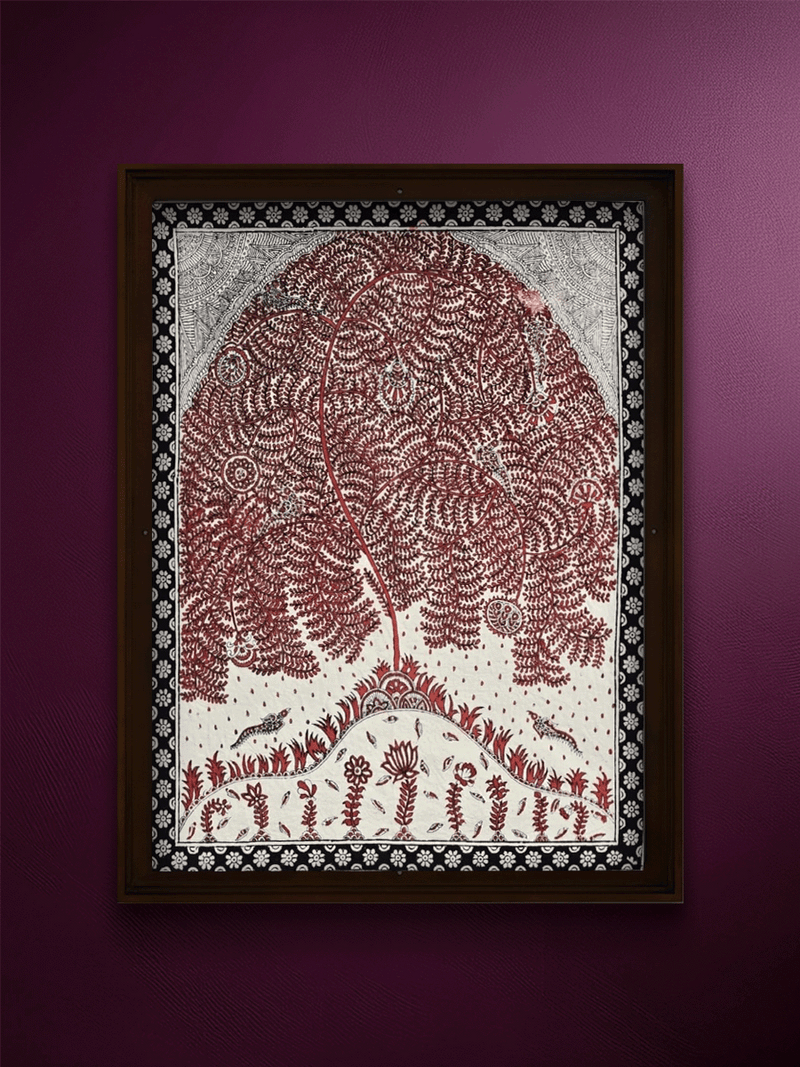Shop Interconnectedness: A Tree of Life Ni Pachedi By Vasant Manubhai Chitara
