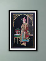Buy Jodhpuri Pair - Miniature Painting By Rajendra Sharma