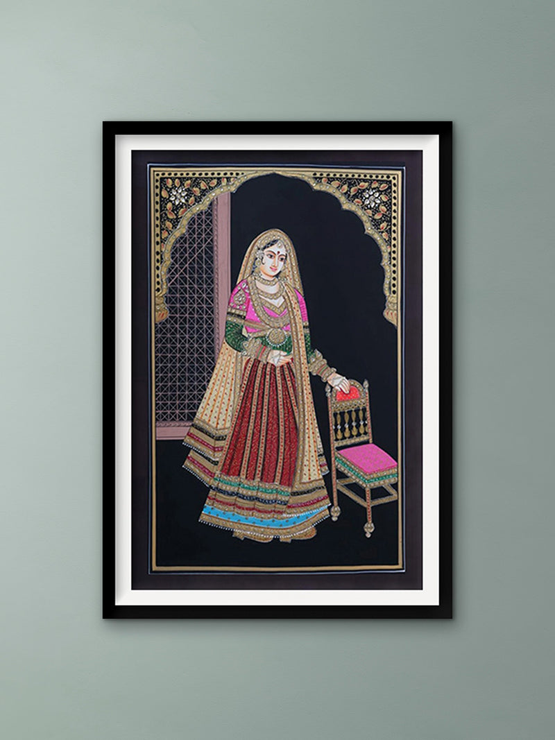 Shop Jodhpuri Pair - Miniature Painting By Rajendra Sharma