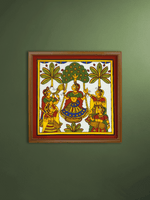 Shop Joyful Melody: Radha with Friends in Phad by Kalyan Joshi