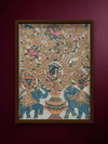 Shop Kalpavriksha with Elephants in Kalamkari by Harinath N.