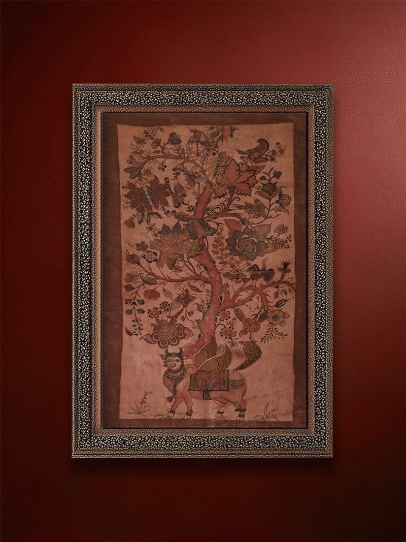 Shop Kamadhenu in Kalamkari by Sridevi Ponnambalam