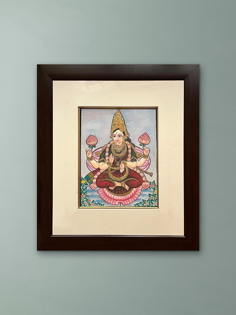 Shop Lakshmi: Goddess of Opulence Mysore art by Hemalatha B