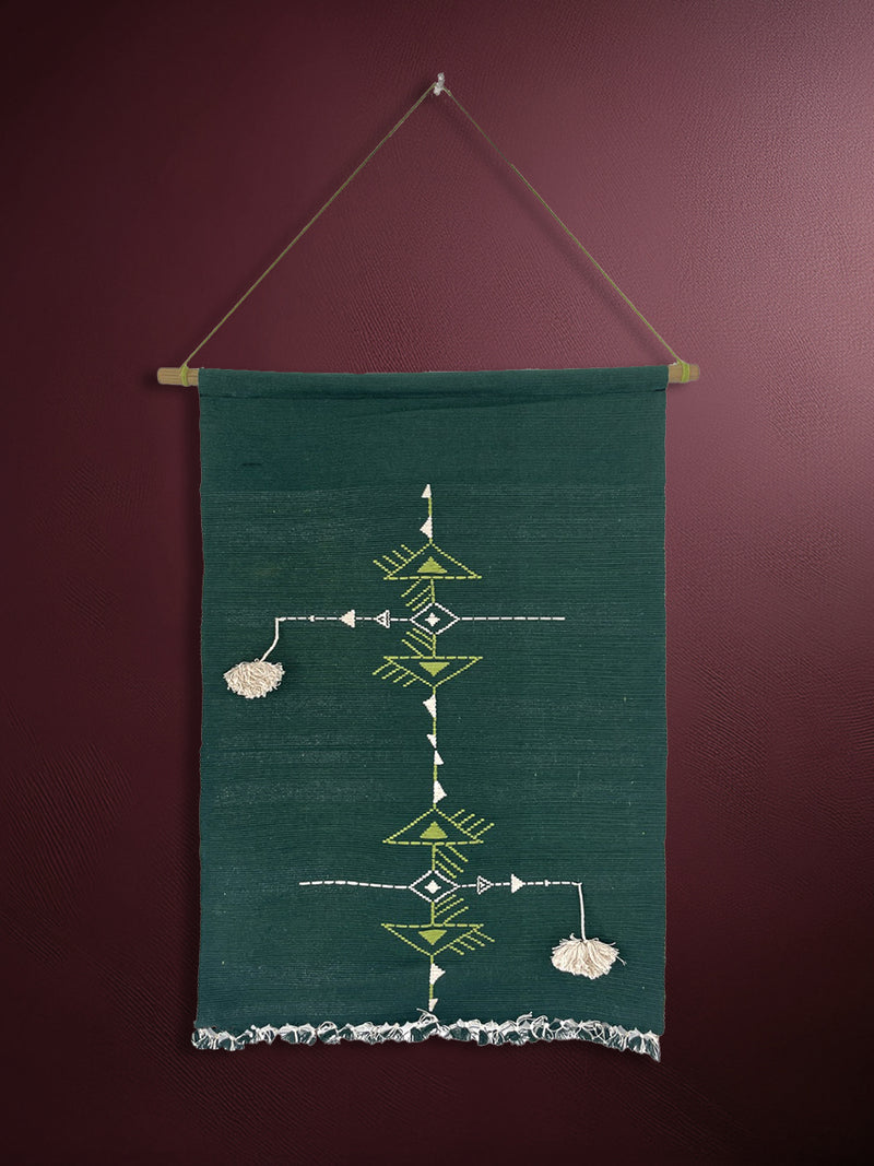 Shop Loom Woven Naga Geometric Wall Hanging by Antaran