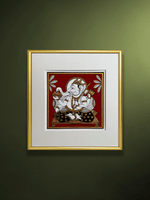 Shop Lord Ganesha: The Remover of Obstacles in  Phad Painting by Kalyan Joshi