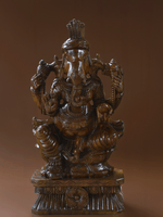 Shop Lord Ganesha: The beloved God of Wsidom in Wood Carving by Shrinivasan