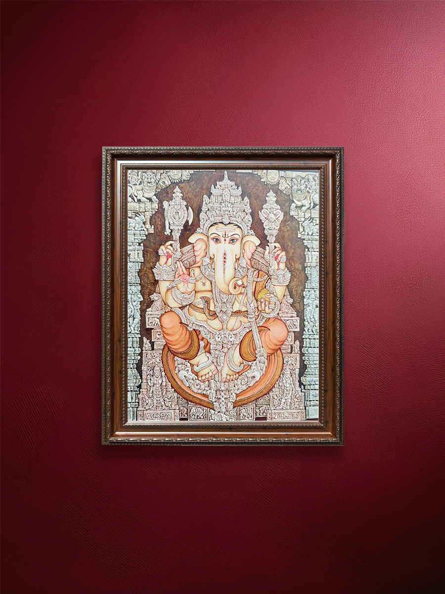 Shop Lord Ganesha's Blessings in Mysore art by Raghavendra B B