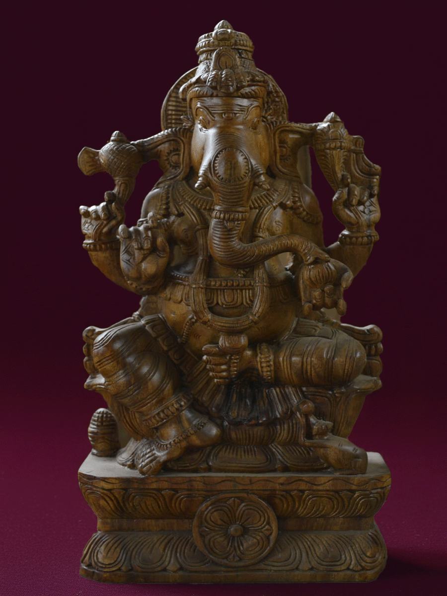 Shop Lord Ganesha: the Elephant-Head Deity in Wood Carving by Shrinivasan