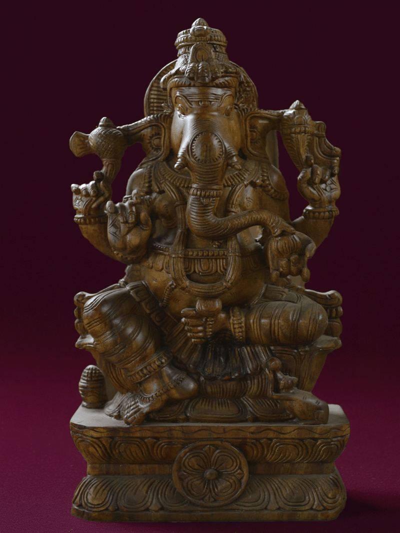 Shop Lord Ganesha: the Elephant-Head Deity in Wood Carving by Shrinivasan