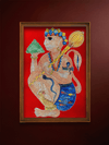 Shop Lord Hanuman's Valour in Gond Painting by Venkat Shyam