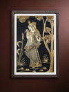 Shop Lord Krishna and Radha In Sikki Grass Artwork by Dhirendra Kumar