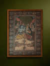 Shop Lord Krishna and Radha with Sacred Cows in Kalighat and Pattachitra Art by Sonali Chitrakar