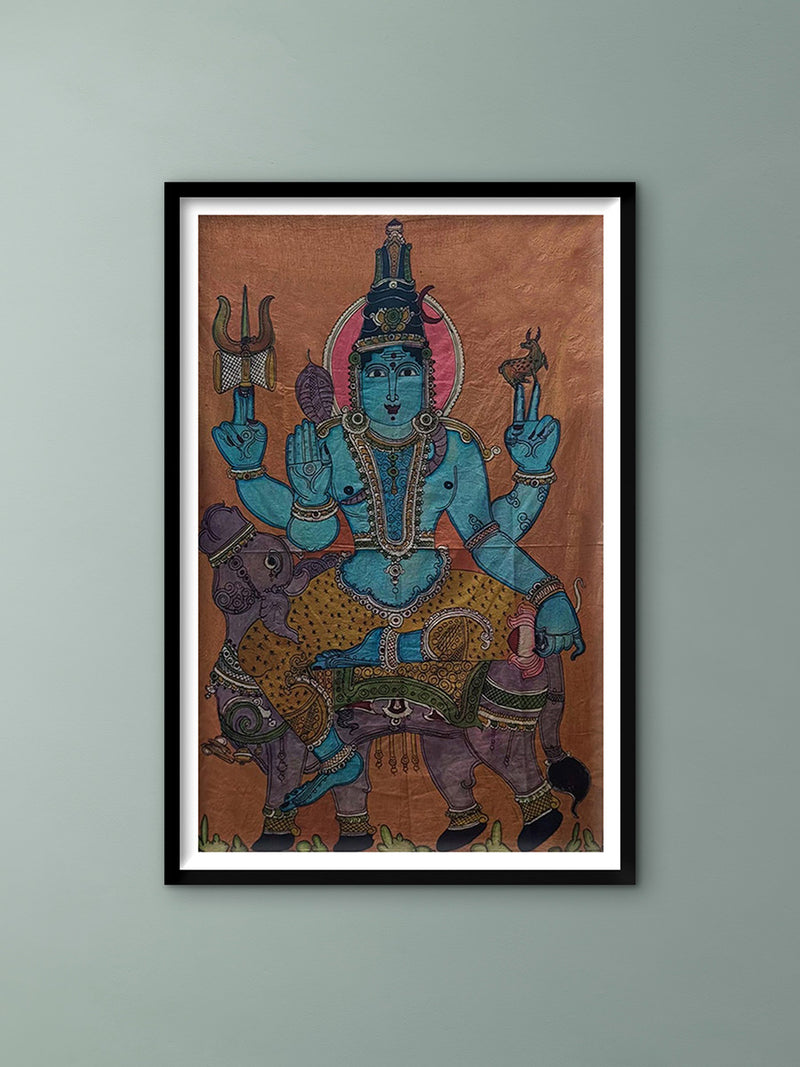 Shop Lord Shiva In kalamkari by Kanukurthi Guna Sekhar Sai