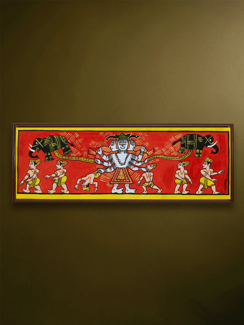 Shop Lord Siva in manuscript painting by Sujit Das