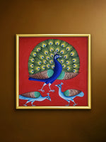 Shop Majestic Peacocks: Birds of Grace in Pichwai by Dinesh Soni