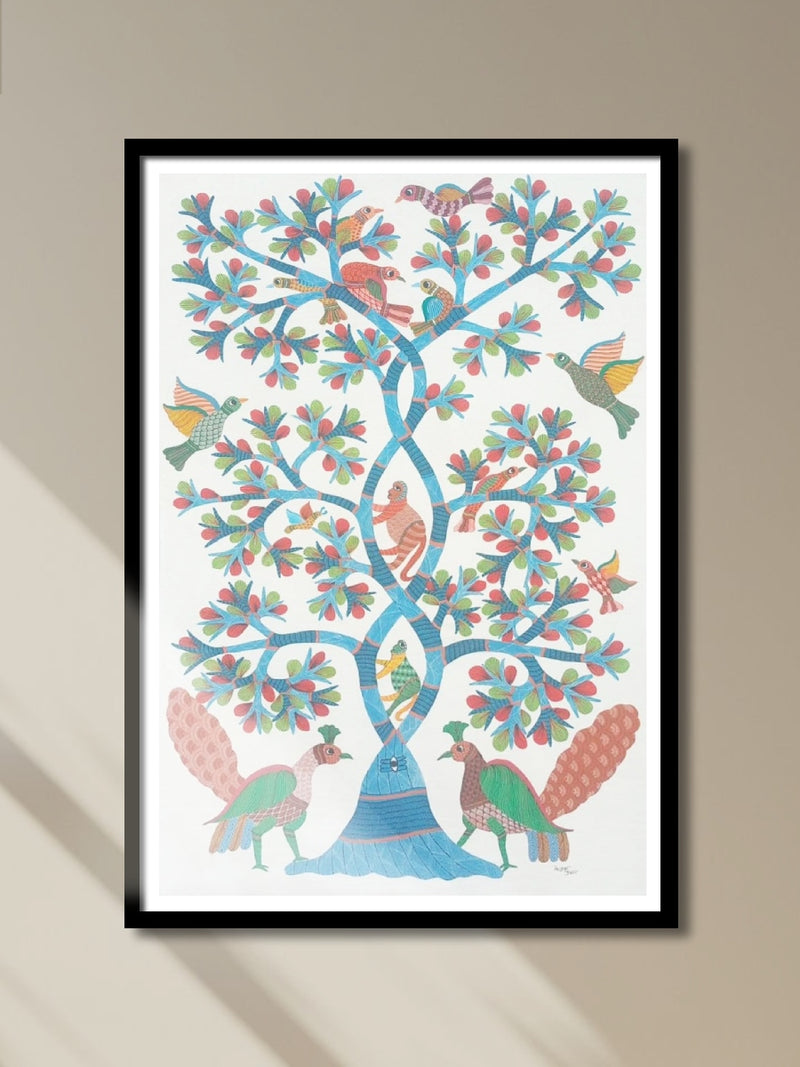 Shop Majestic Tree & Birds in Gond by Kailash Pradhan