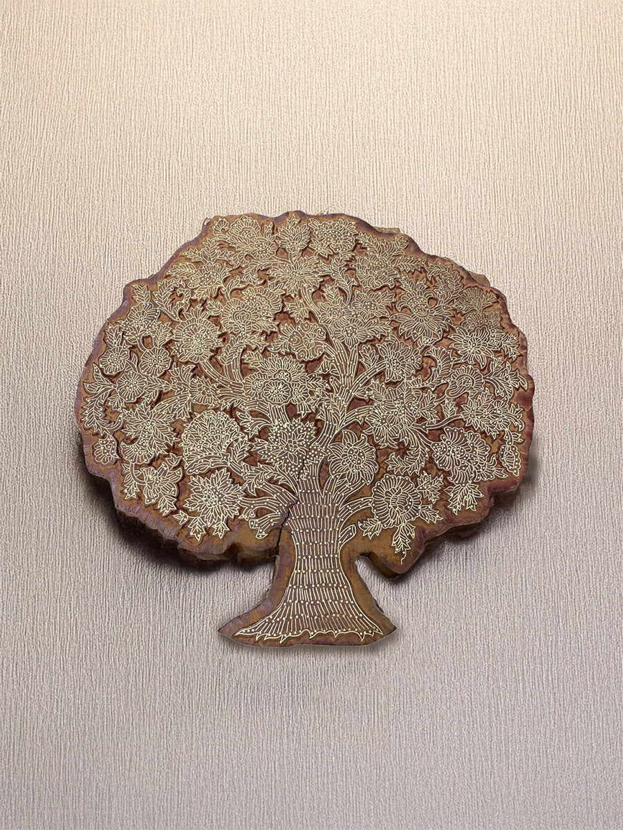 Buy Majestic Tree In Brass Inlay on Wood | Buy Home Decor Item