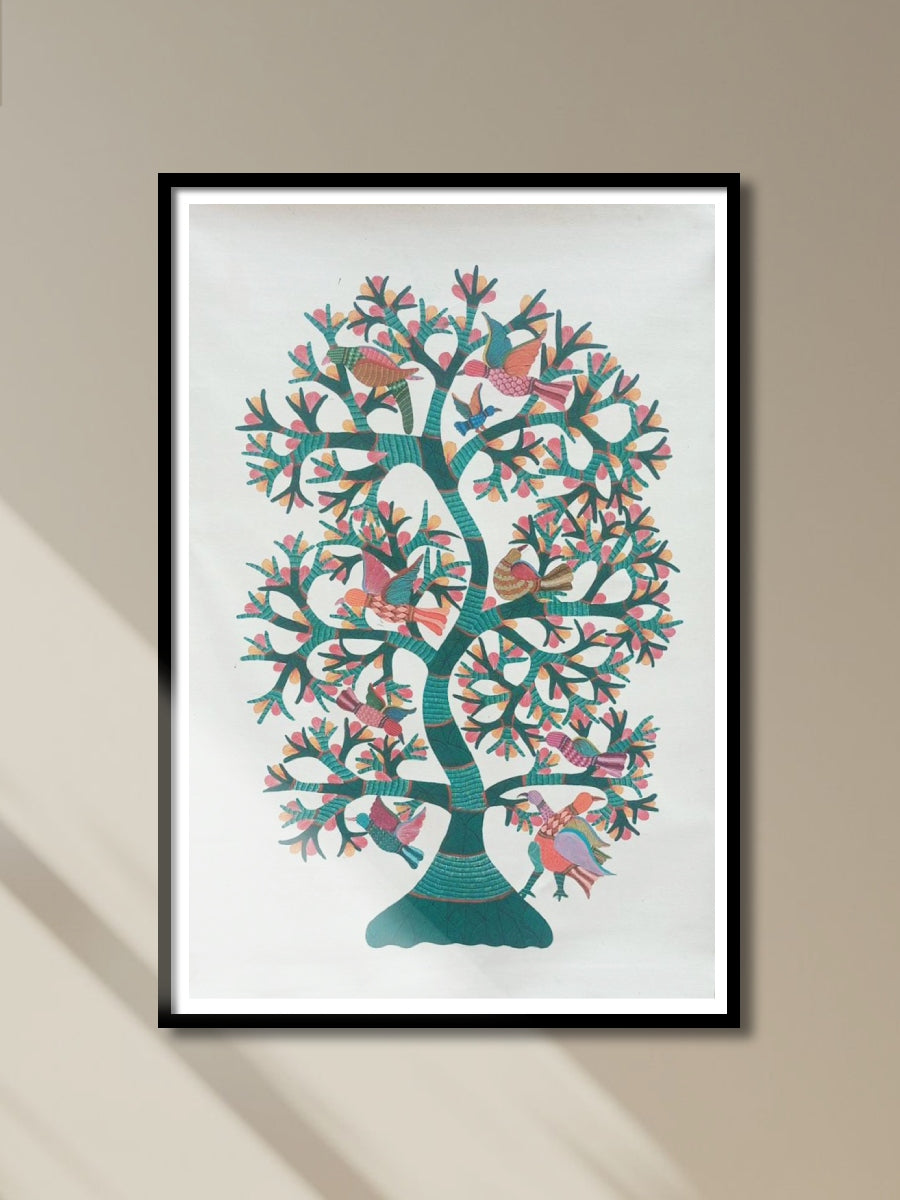 Shop Majestic Tree and Birds in Gond by Kailash Pradhan

