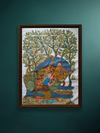 Shop Mansutiya and Tiger in Gond by Sukhiram Maravi