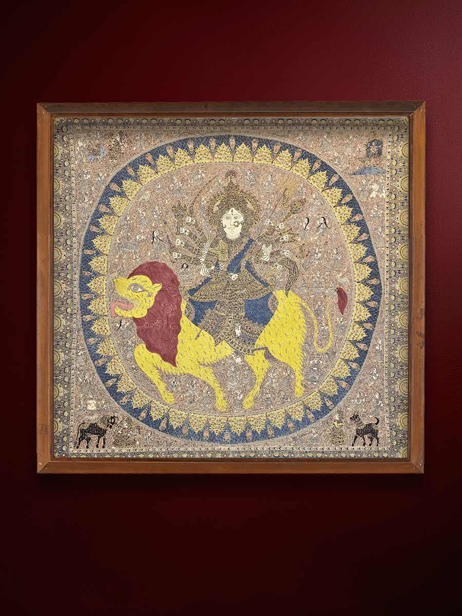 Shop Meghadambar: Durga in Mata ni Pachedi by Vasant Manubhai Chittara