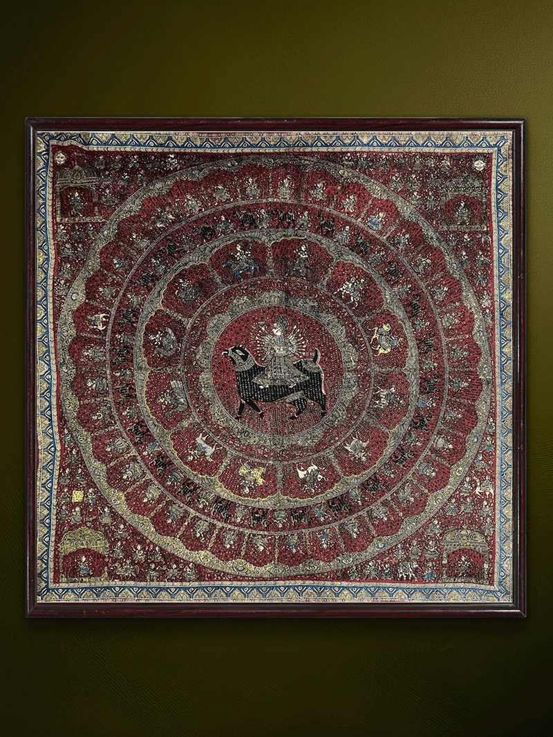 Shop Meldi Mata and 16 Mother Goddesses in Mata ni Pachedi by Sanjay Chittara 