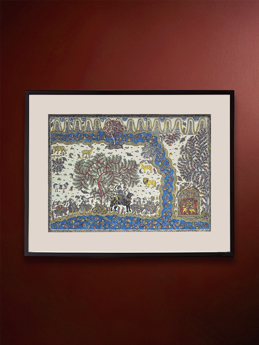 Shop Meldi Mata and Dasha Mata in Mata Ni Pachedi by Vasant Manubhai Chittara