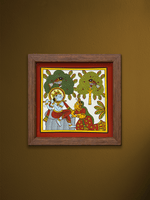 Shop Melodious Enchantment: Lord Krishna and Radha in Phad by Kalyan Joshi