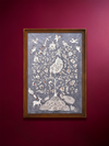 Shop Monochrome Tree of Life in Kalamkari by Ghanshyam Sarode